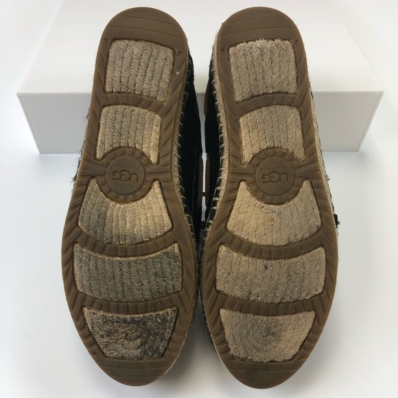 Ugg loafer black calf espadrille Size 7 - Picture 10 of 10